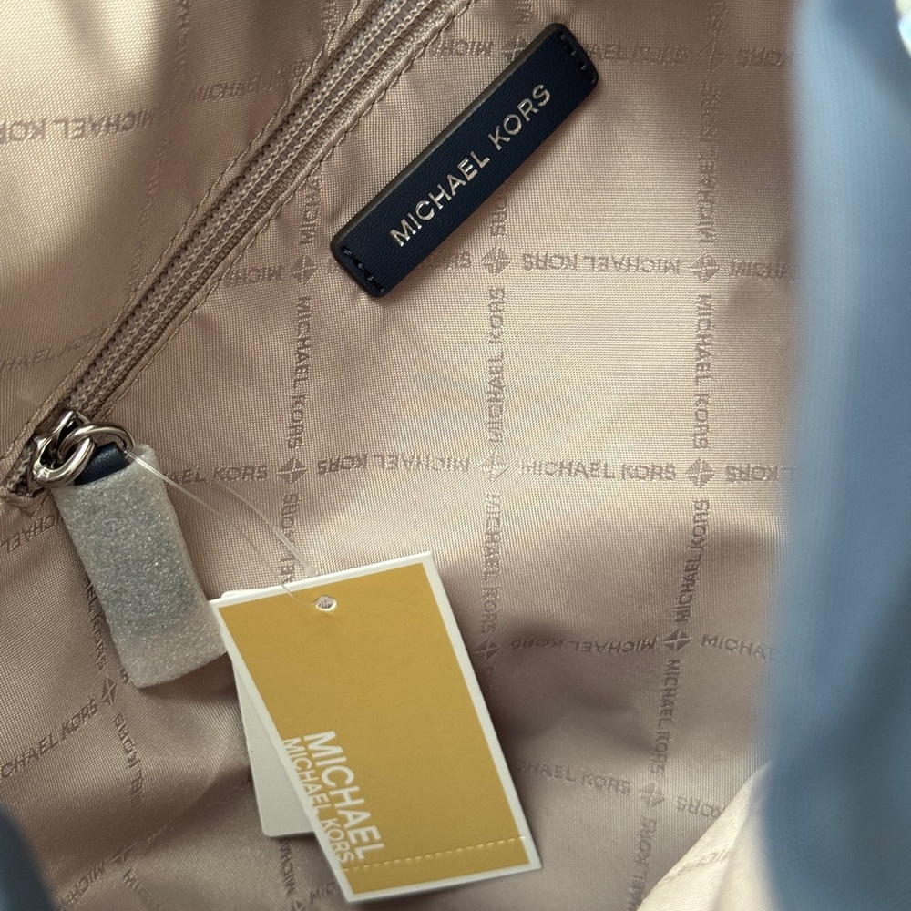 Michael Kors Blue Backpack with Modern Design and Adjustable Straps NEW - Picture 4 of 9